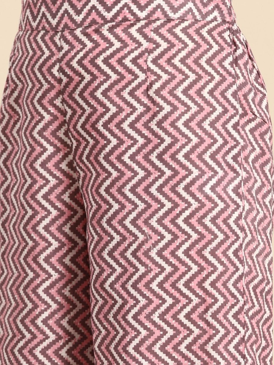 All About You Ethnic Motifs Printed Kurta with Palazzos