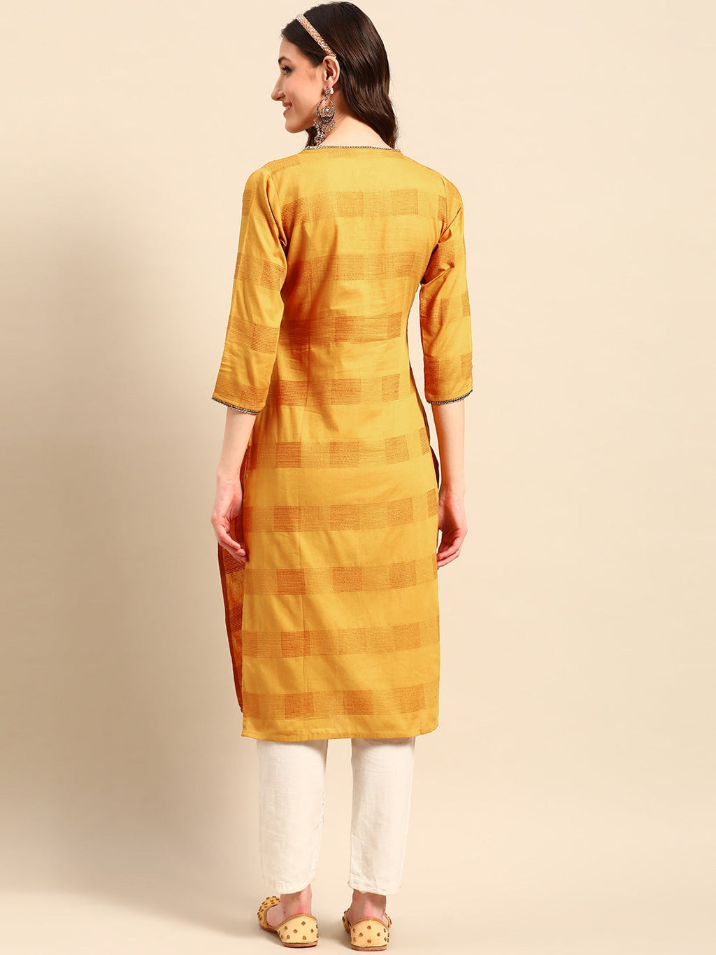 Sangria Embellished Cotton Kurta