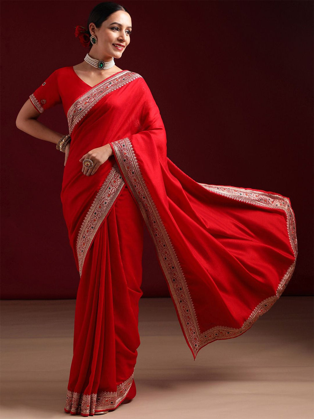 kasee Embroidered Saree - Distacart