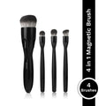 PAC Studio 4-IN-1 Magnetic Makeup Brush - Innovative Compact Handle, Travel Friendly, High Quality Bristles