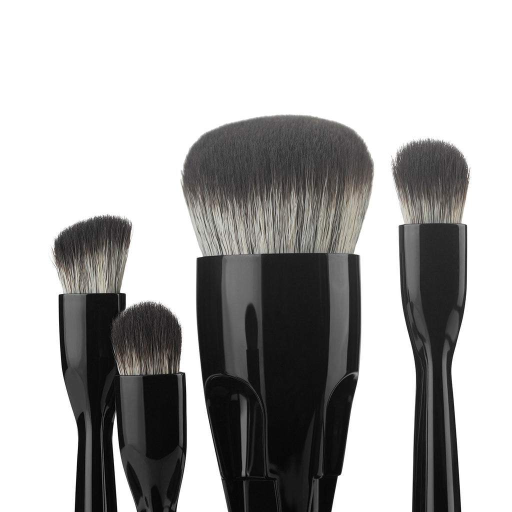 PAC Studio 4-IN-1 Magnetic Makeup Brush - Innovative Compact Handle, Travel Friendly, High Quality Bristles