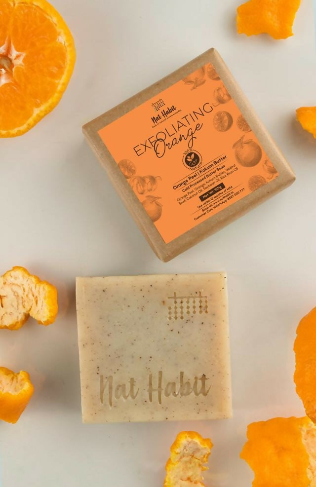 Nat Habit Cold Processed Exfoliating Orange Soap