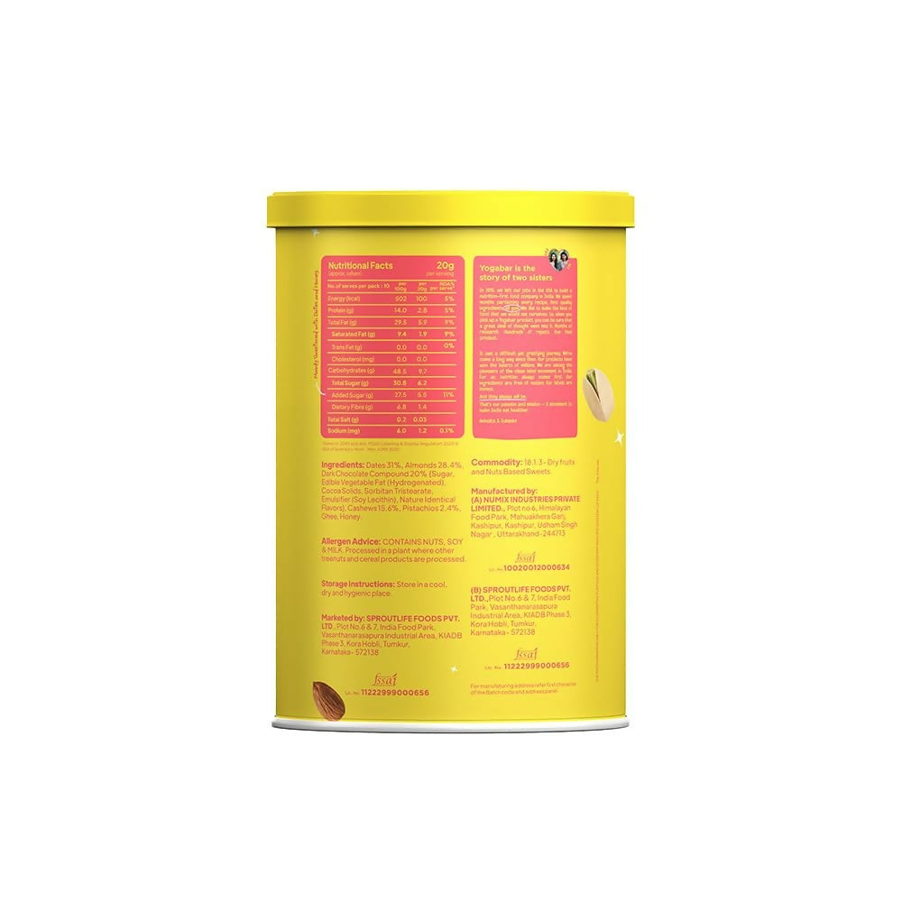 Yoga Bar Protein Date Minis Bites Choco Dip - Distacart