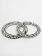 NVR Women's Set of 4 Silver-Plated German Silver Oxidised Bangles - Distacart