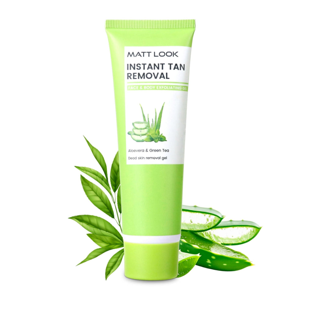 Matt Look Instant Tan Removal With Aloevera & Green Tea