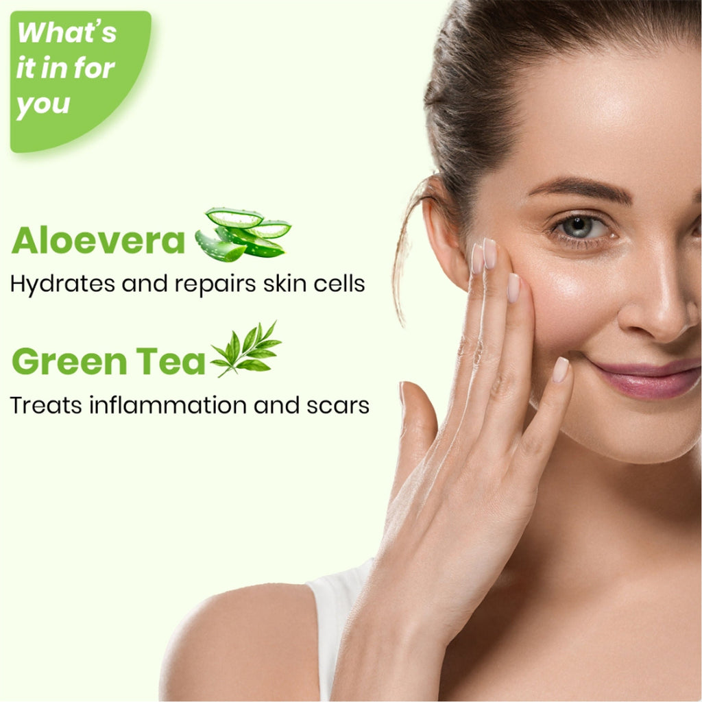 Matt Look Instant Tan Removal With Aloevera & Green Tea