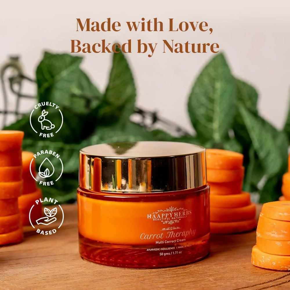Haappyherbs Carrot Theraphy Multi-Correct Cream - Distacart
