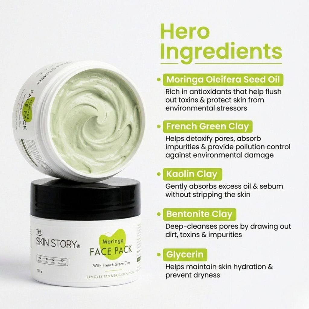 The Skin Story Moringa Face Pack For Deep Cleansing