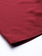 TAG 7 Women Maroon Solid Flared Palazzos