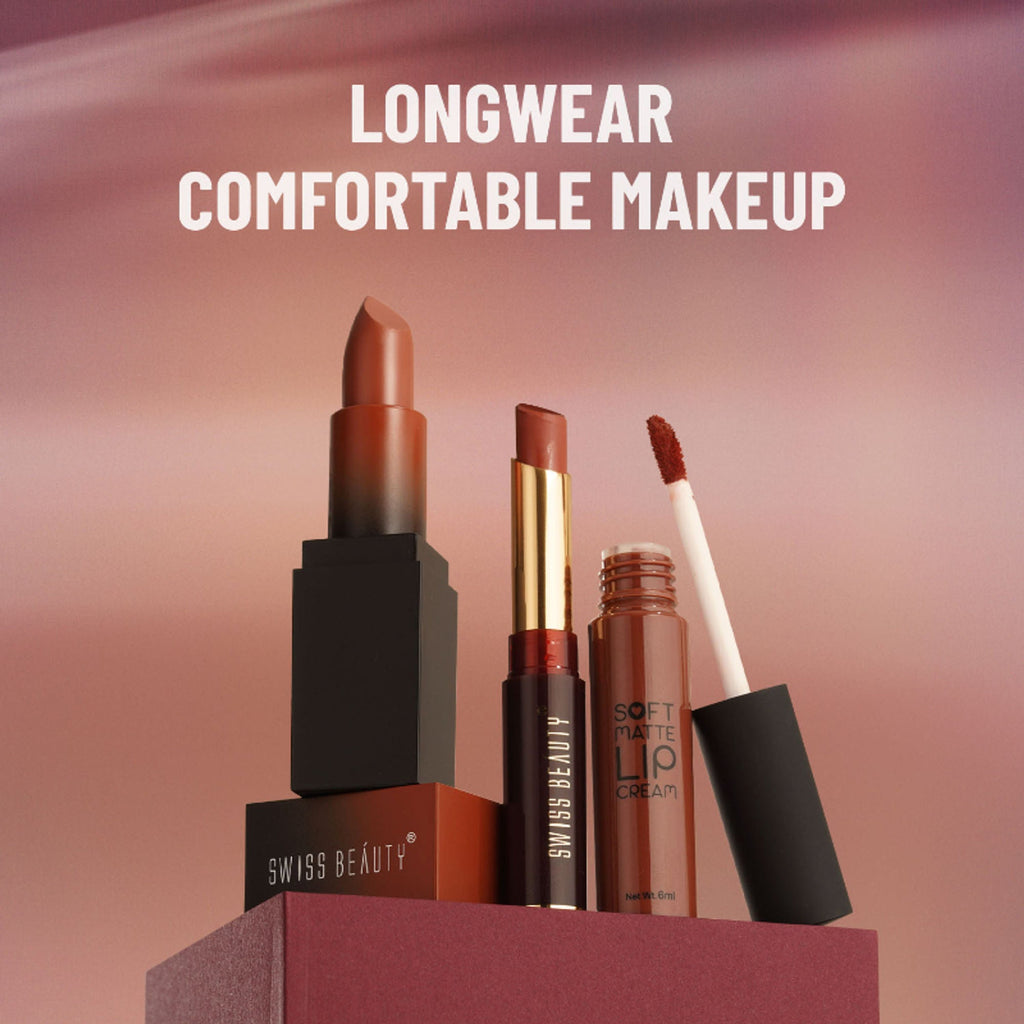 Swiss Beauty Non-Transfer Matte Lipstick - 25 Choco Kiss - Distacart