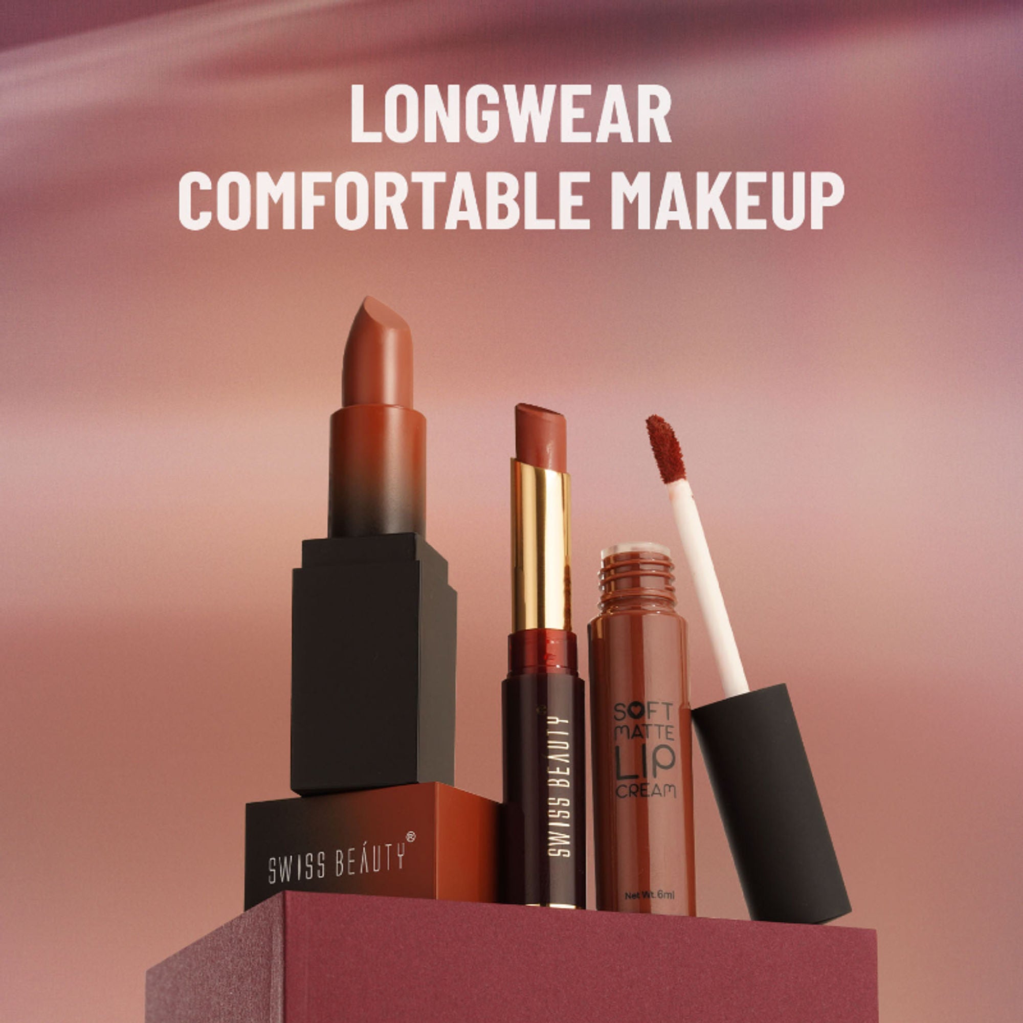 Swiss Beauty Non-Transfer Matte Lipstick - 25 Choco Kiss - Distacart