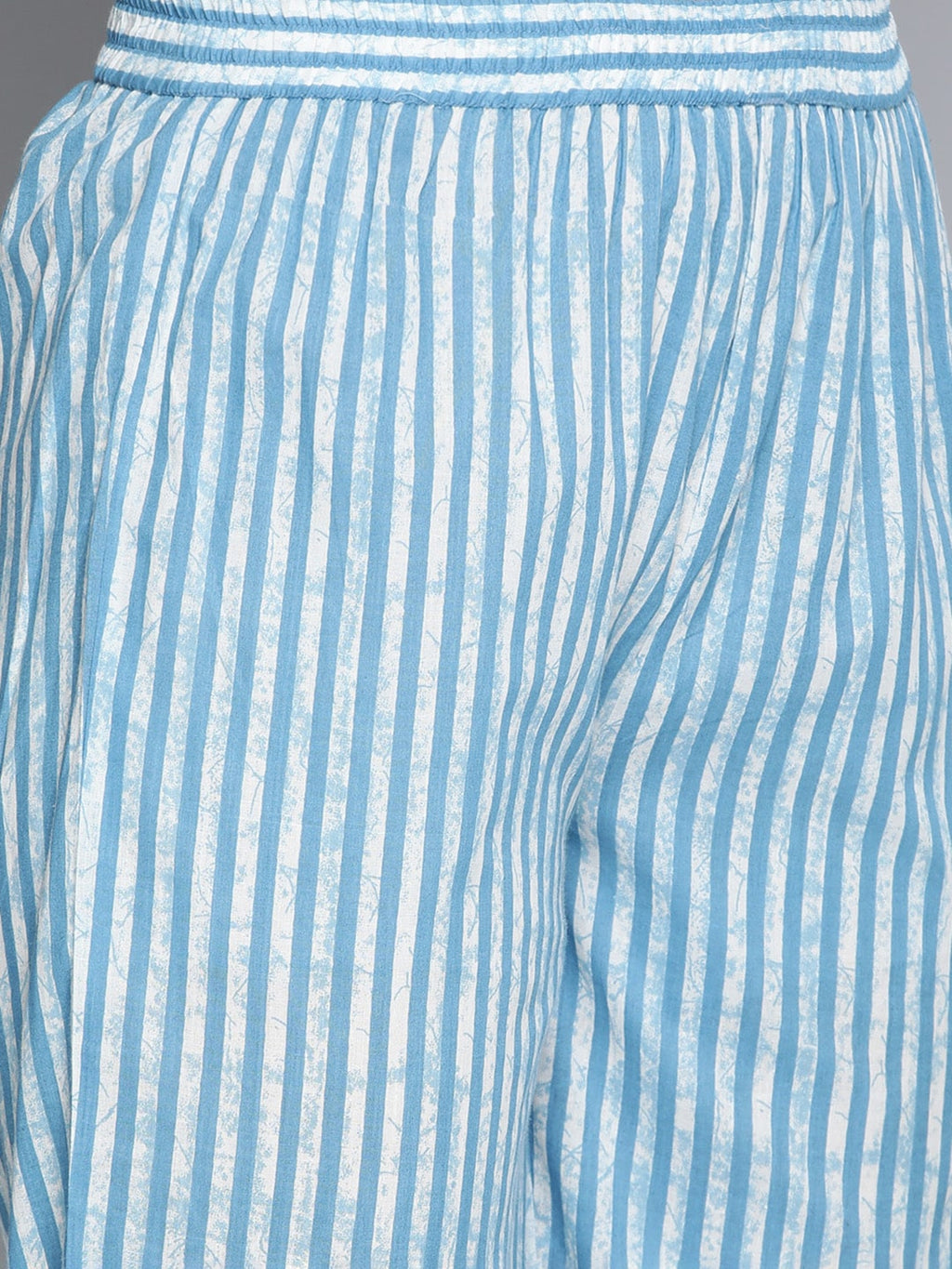 HERE&NOW Women Ethnic Motifs Printed Pure Cotton Kurta with Palazzos