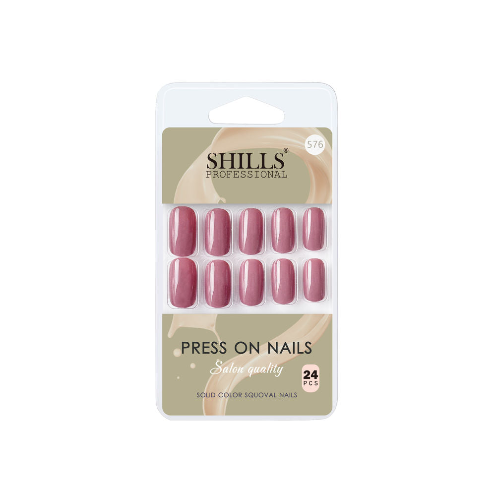 shills professional reusable press on nails square spn576
