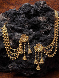 Shining Diva Gold Plated Taselled Classic Jhumkas - Distacart