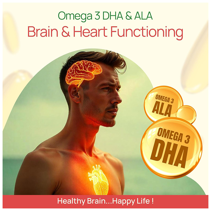bliss welness heart brain skin health penta omega veg softgel