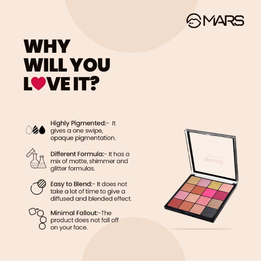 MARS Cosmetics Mesmereyes Eyeshadow Palette - 2 - Distacart