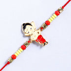 Cute Ganesha Rakhi & Almonds Jar