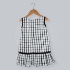Pink Cow Fashions Box Print Dress With Bow