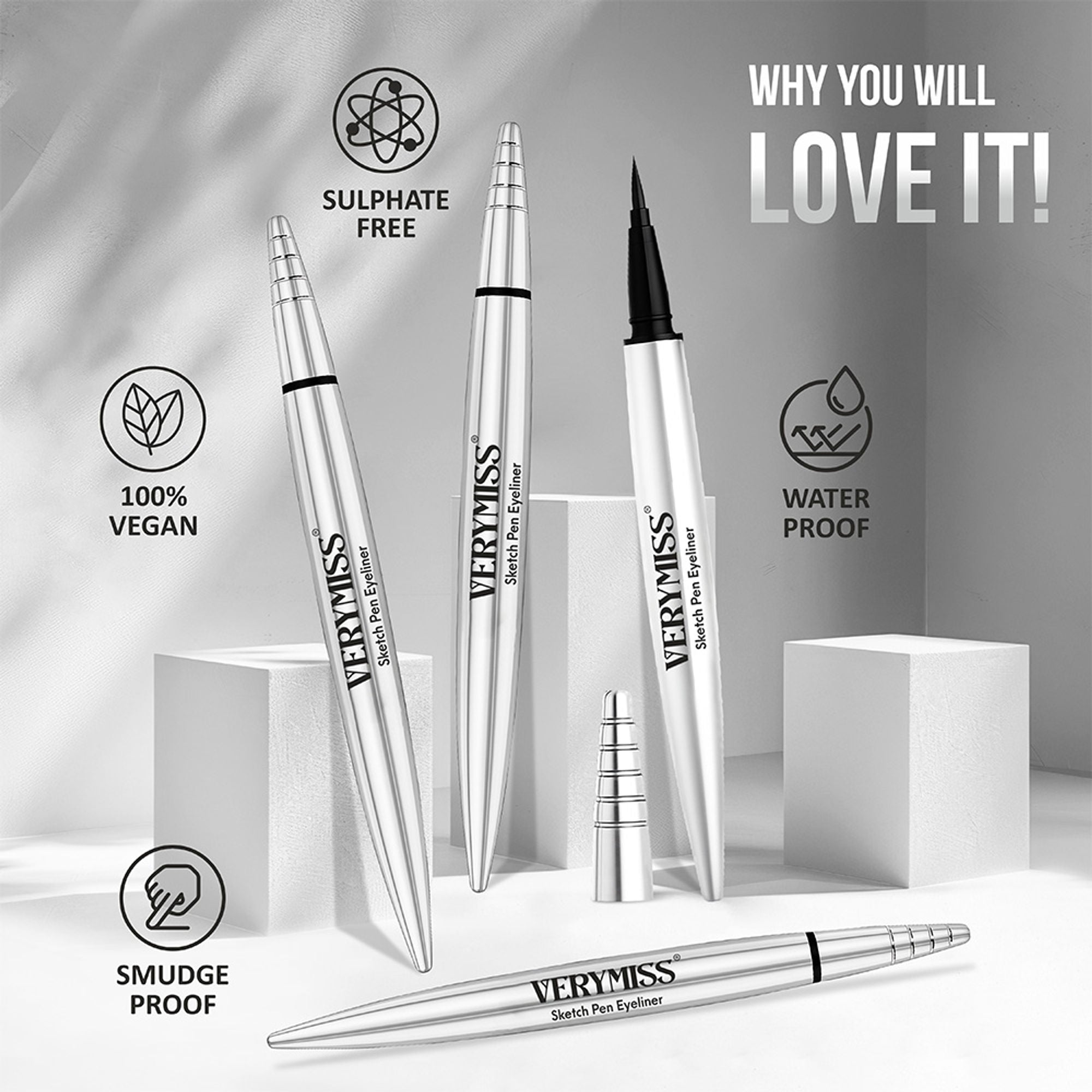 VERYMISS Jet Black Sketch Pen Eyeliner