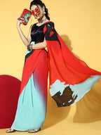 Saree Mall Blue Saree For Women - Distacart