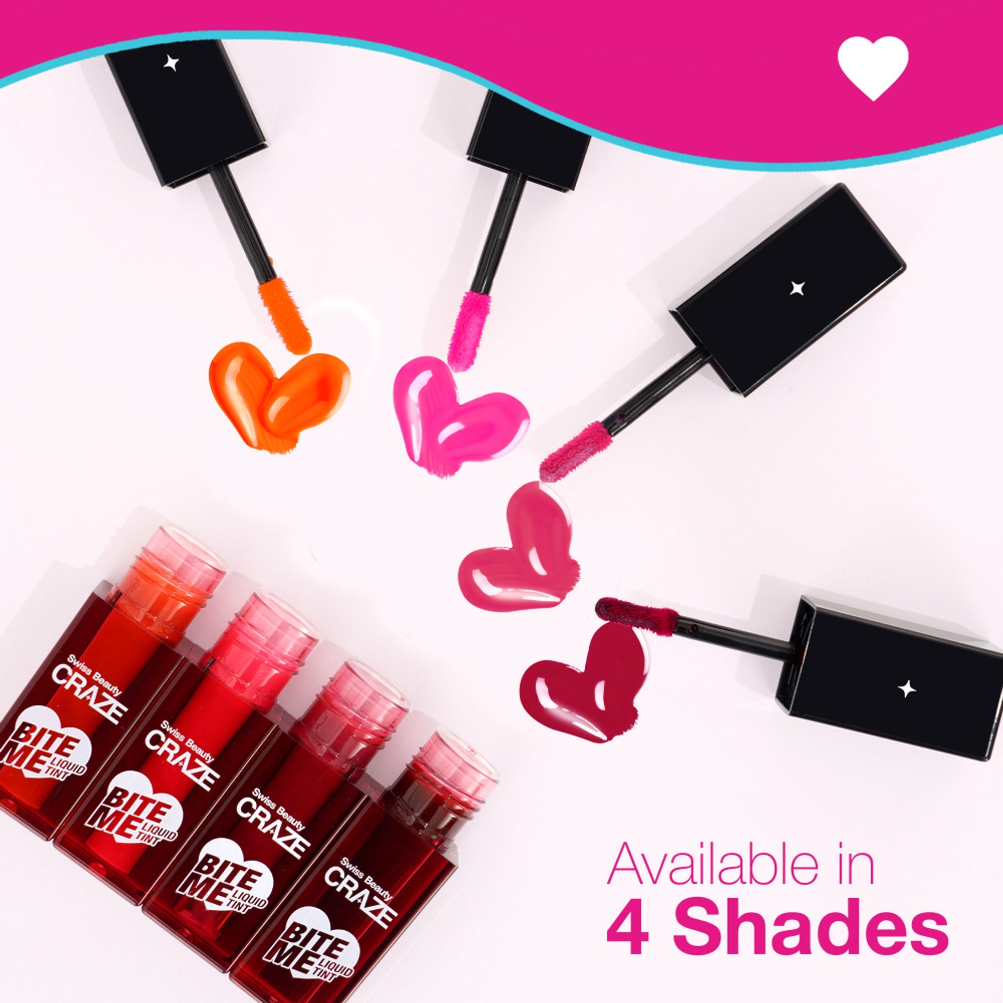 Swiss Beauty CRAZE Bite Me Liquid Tint - 3 Baddie Berry - Distacart