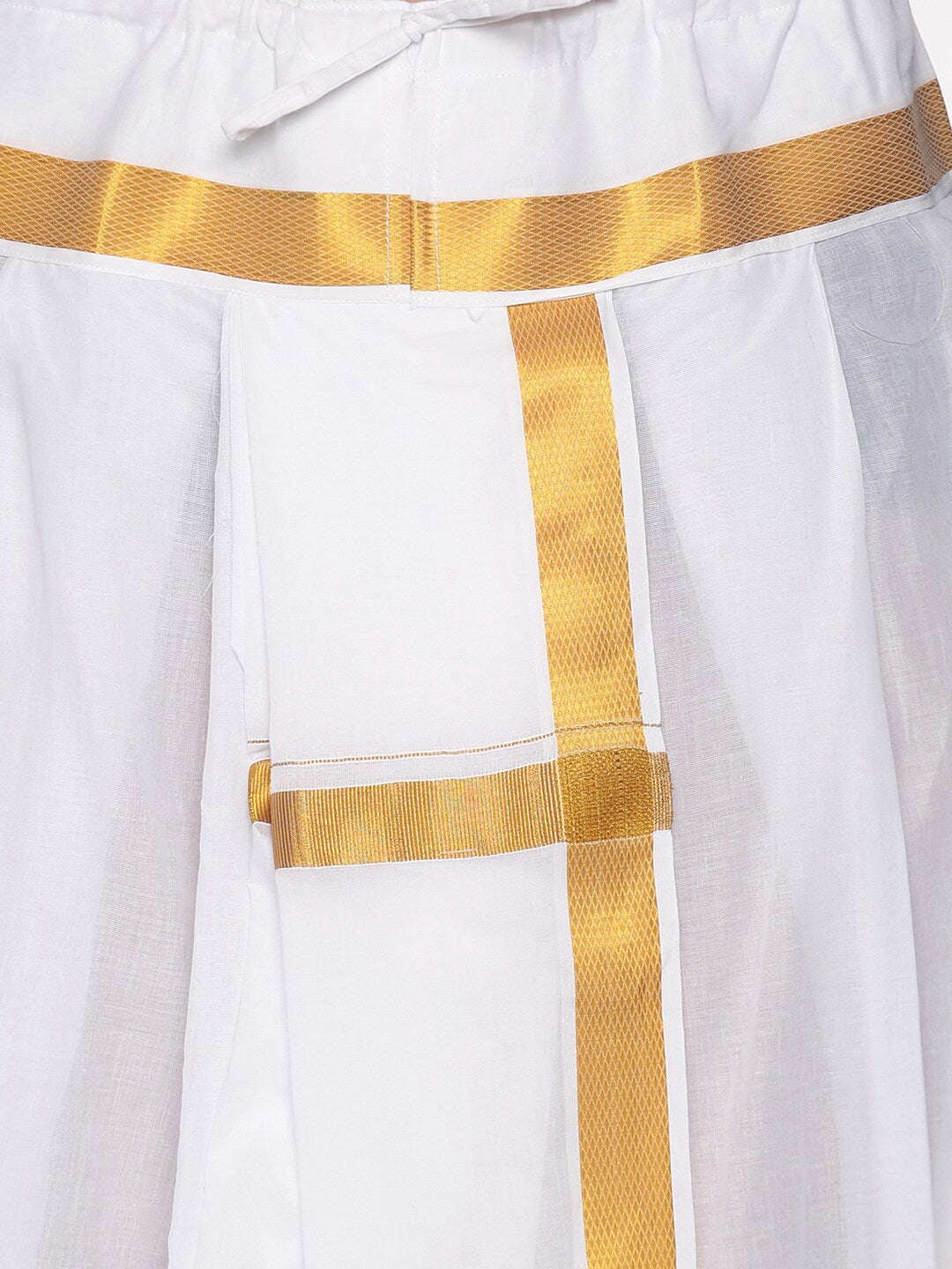 Sethukrishna Men White Readymade Cotton Dhoti - Distacart