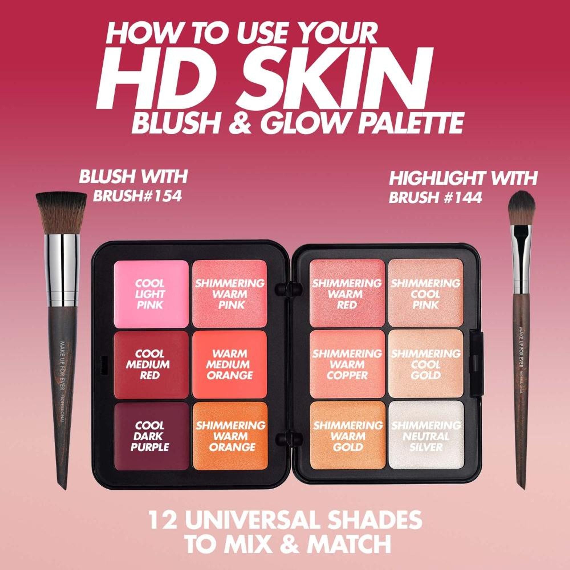 MAKE UP FOR EVER HD Skin Blush & Glow Palet