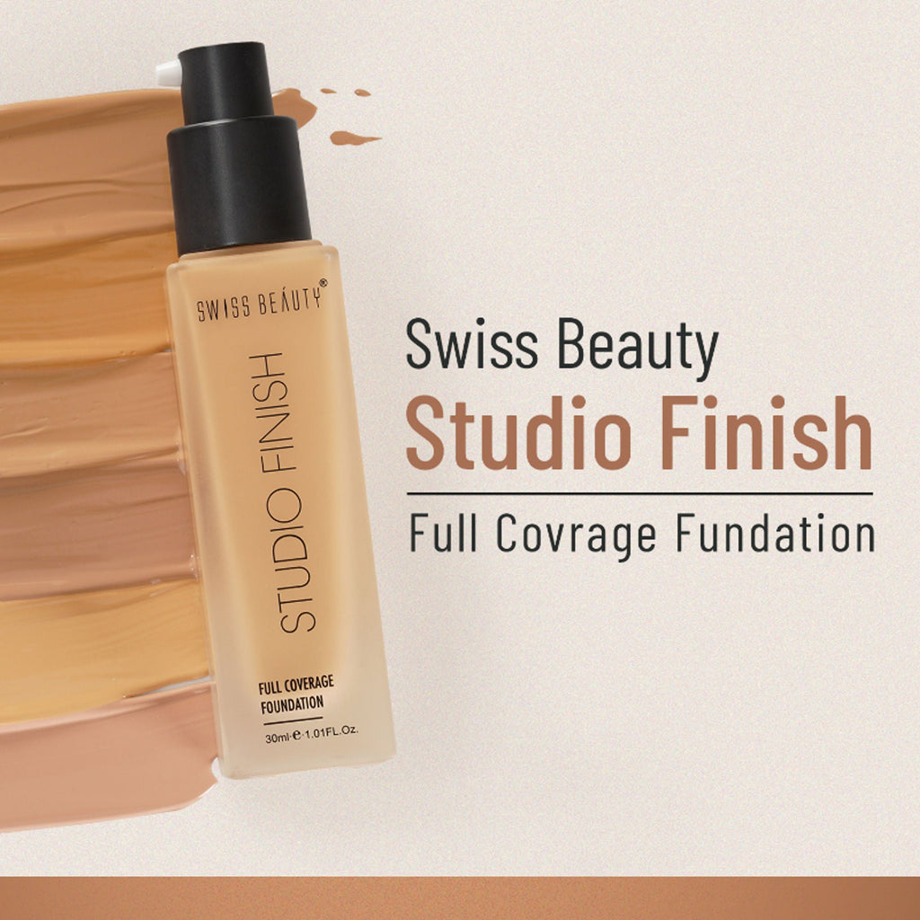 Swiss Beauty Studio Finish Full Coverage Foundation - Ivory Rose - Distacart
