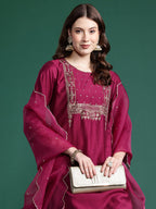 Indo Era Women Embroidered Straight Kurta Set - Distacart