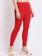 TAG 7 Pack Of 2 Women Peach & Red Wool Leggings