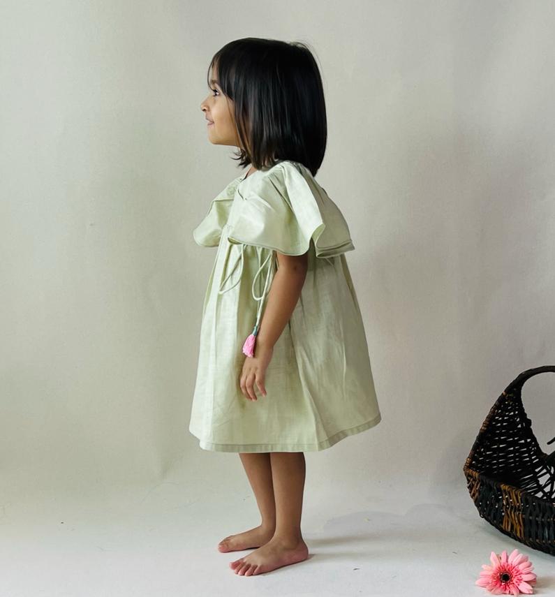 ArthLife Pale Green Angrakha Dress