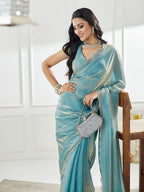 kasee Beads and Stones Pure Silk Saree - Distacart