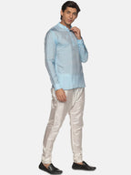 Sethukrishna Men Blue Kurta with Pyjama - Distacart