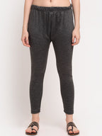 TAG 7 Women Grey Ankle-Length Leggings