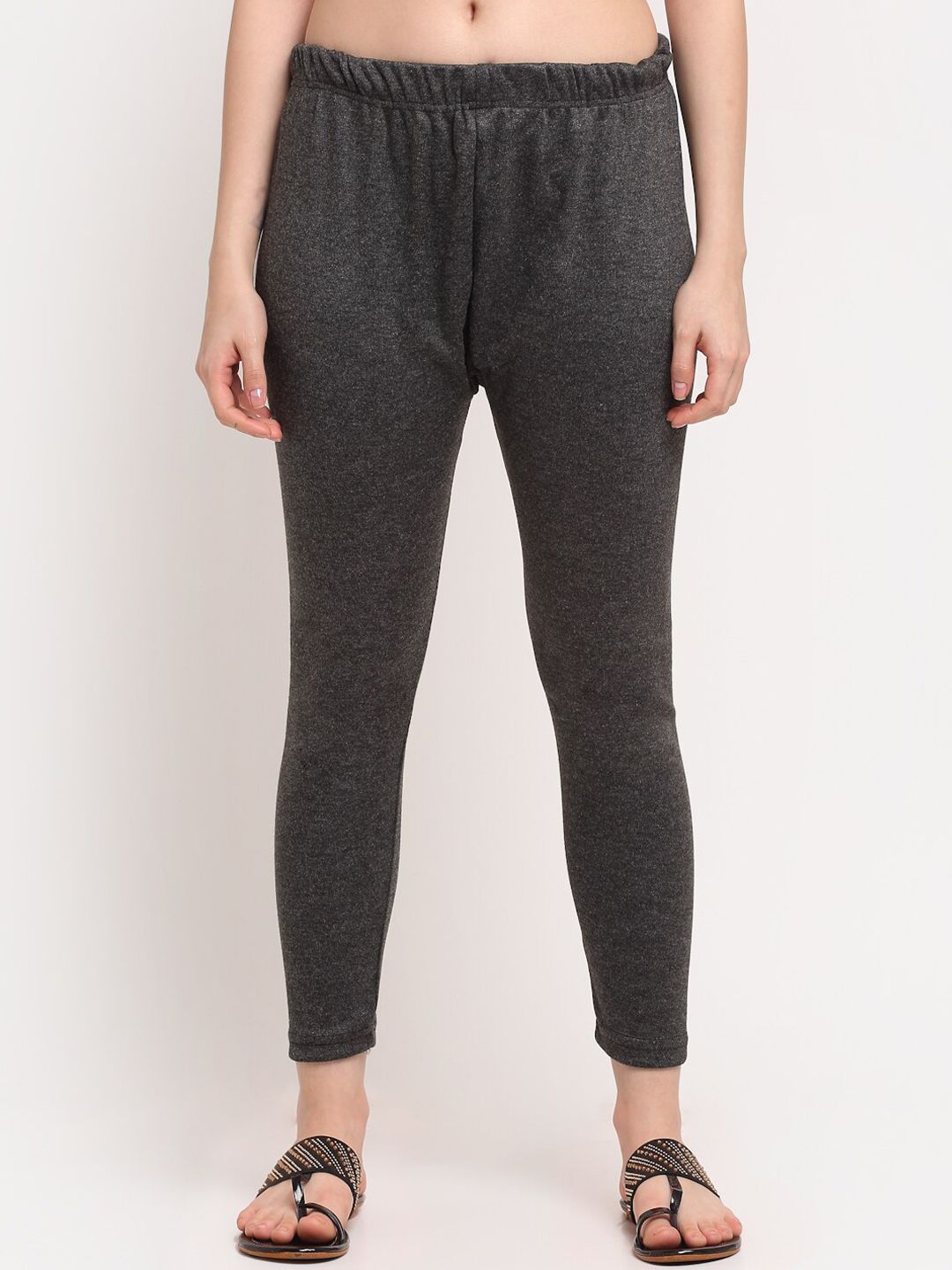 TAG 7 Women Grey Ankle-Length Leggings