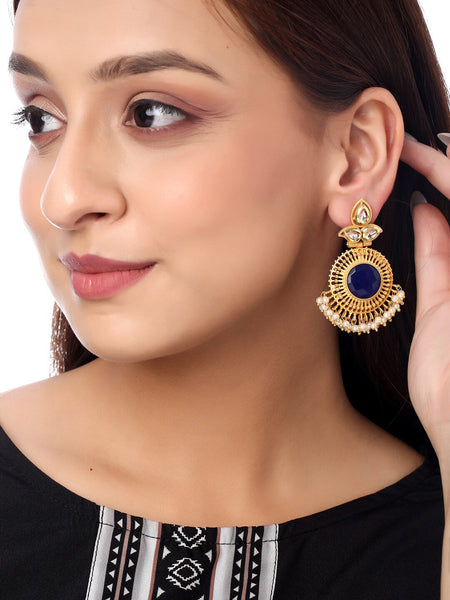 Shoshaa Woman Gold-Toned Contemporary Drop Earrings