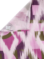 BOMBAY DYEING Marigold Purple Geometric Cotton 104 TC King Bedsheet With 2 Pillow Covers