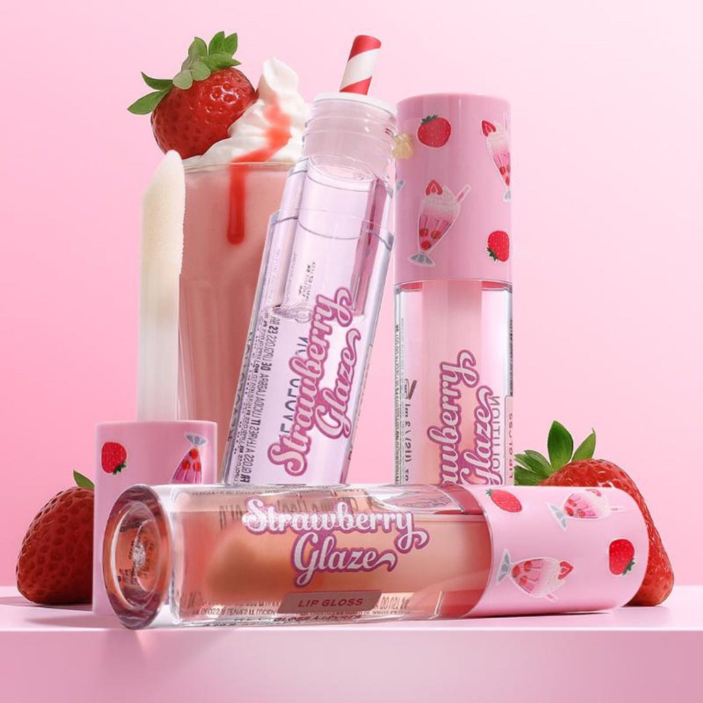 Makeup Revolution Strawberry Glaze Lip Gloss - The Boys Are Waiting - Distacart