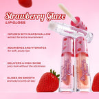 Makeup Revolution Strawberry Glaze Lip Gloss - Udderly Obsessed - Distacart
