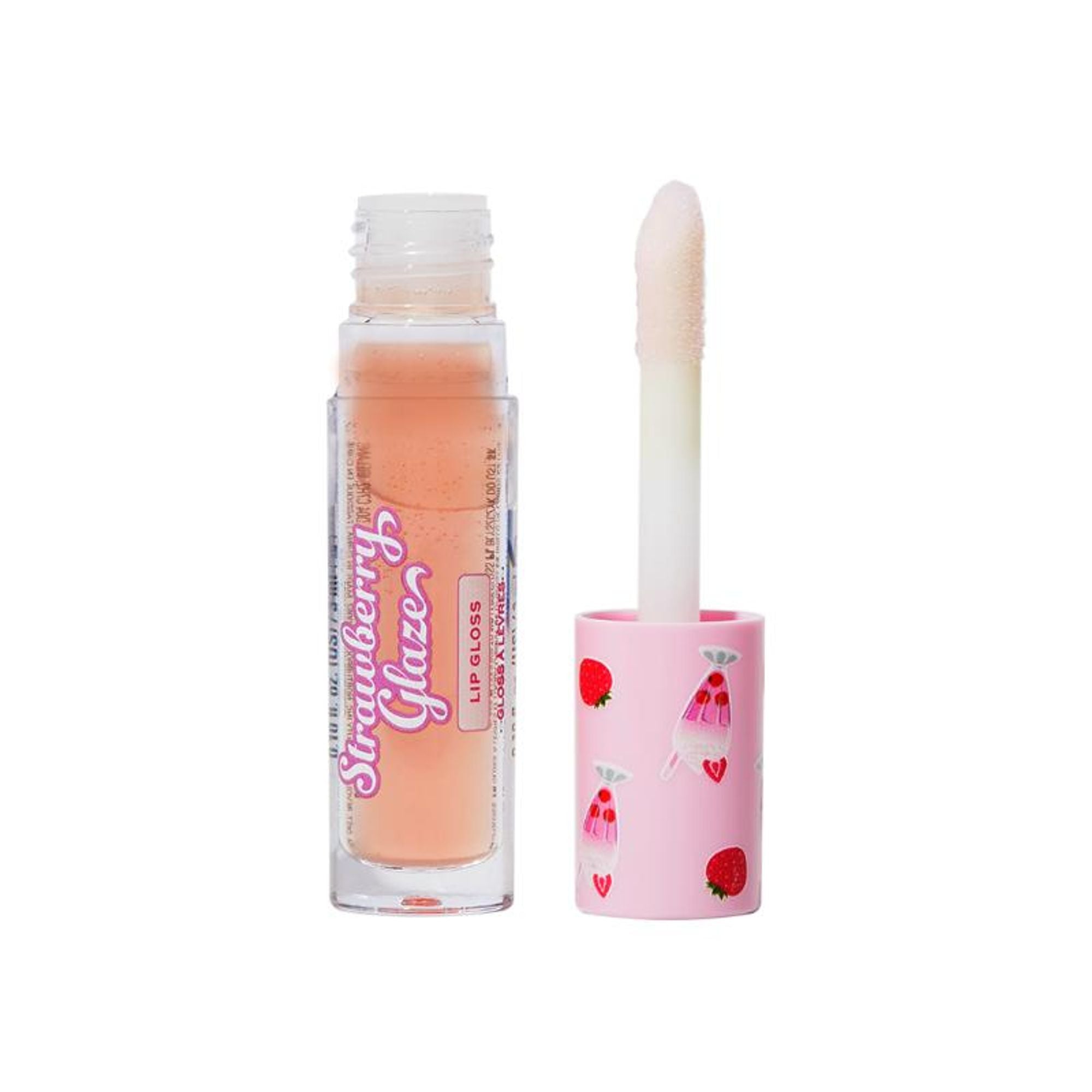 Makeup Revolution Strawberry Glaze Lip Gloss - Udderly Obsessed - Distacart