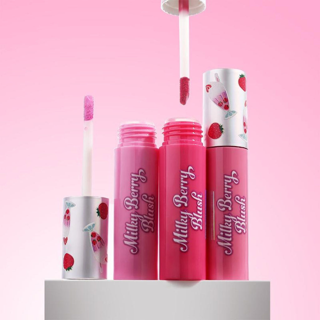 Makeup Revolution Milkshake Lip + Cheek Tint - Strawberry Shake - Distacart
