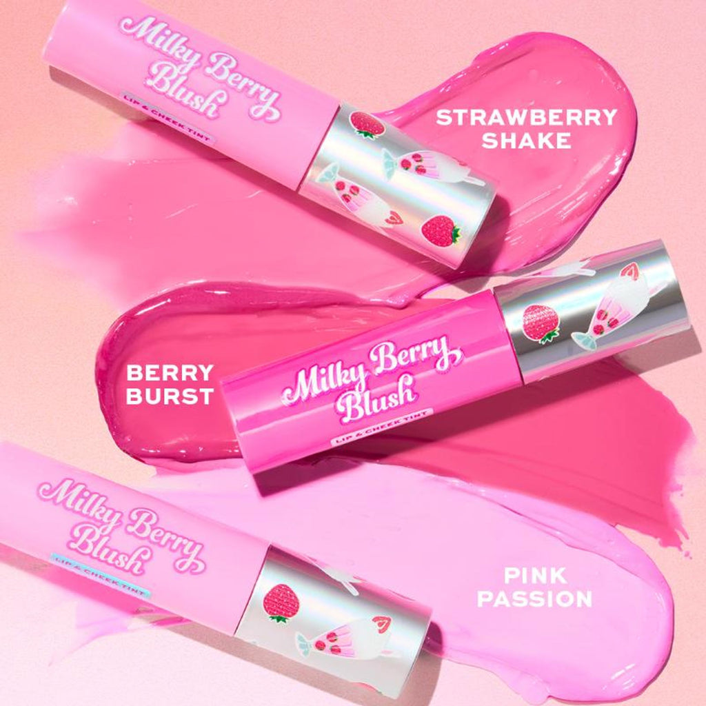 Makeup Revolution Milkshake Lip + Cheek Tint - Strawberry Shake - Distacart