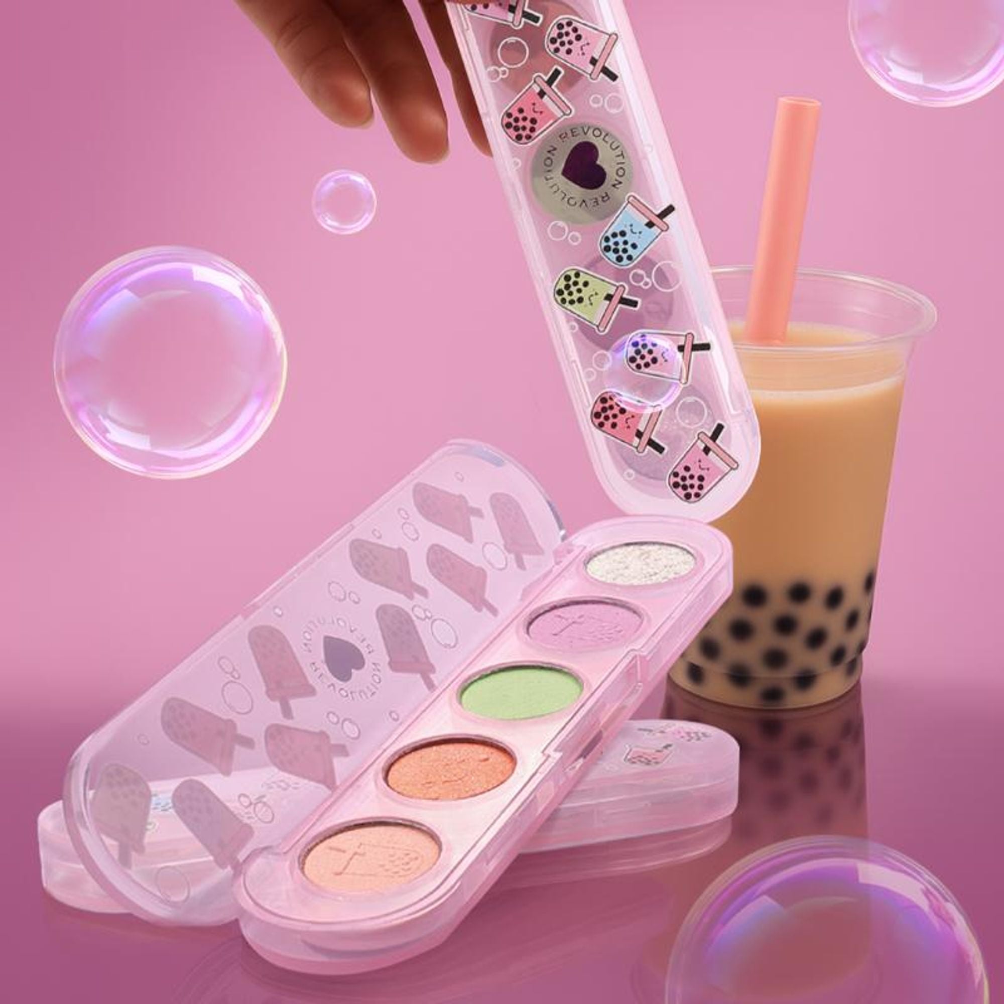 Makeup Revolution Bubble Eyeshadow Palette - Tea Mini Matchi - Distacart