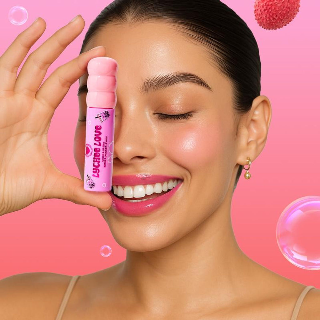 Makeup Revolution Bubble Tea Milky Blush + Lip Tint - Lychee Love Pink - Distacart