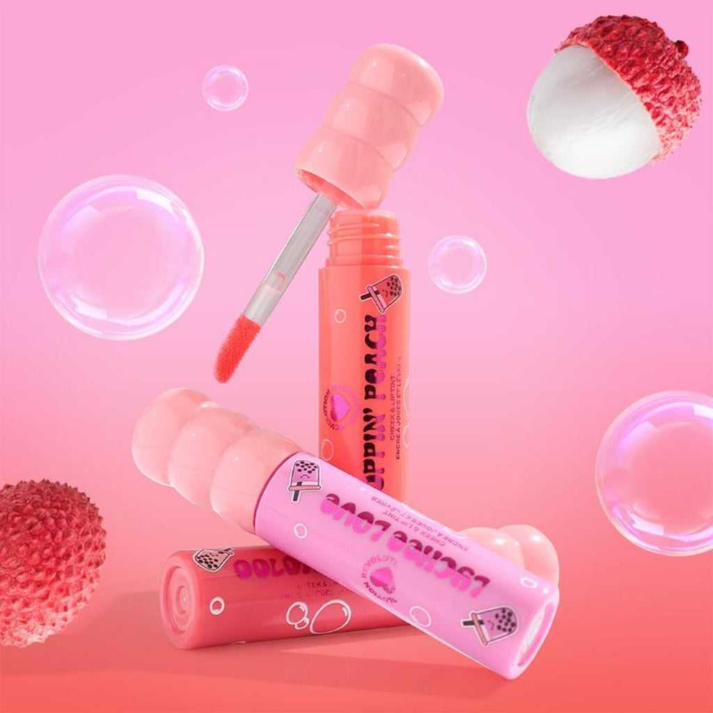 Makeup Revolution Bubble Tea Milky Blush + Lip Tint - Oolong Nude - Distacart
