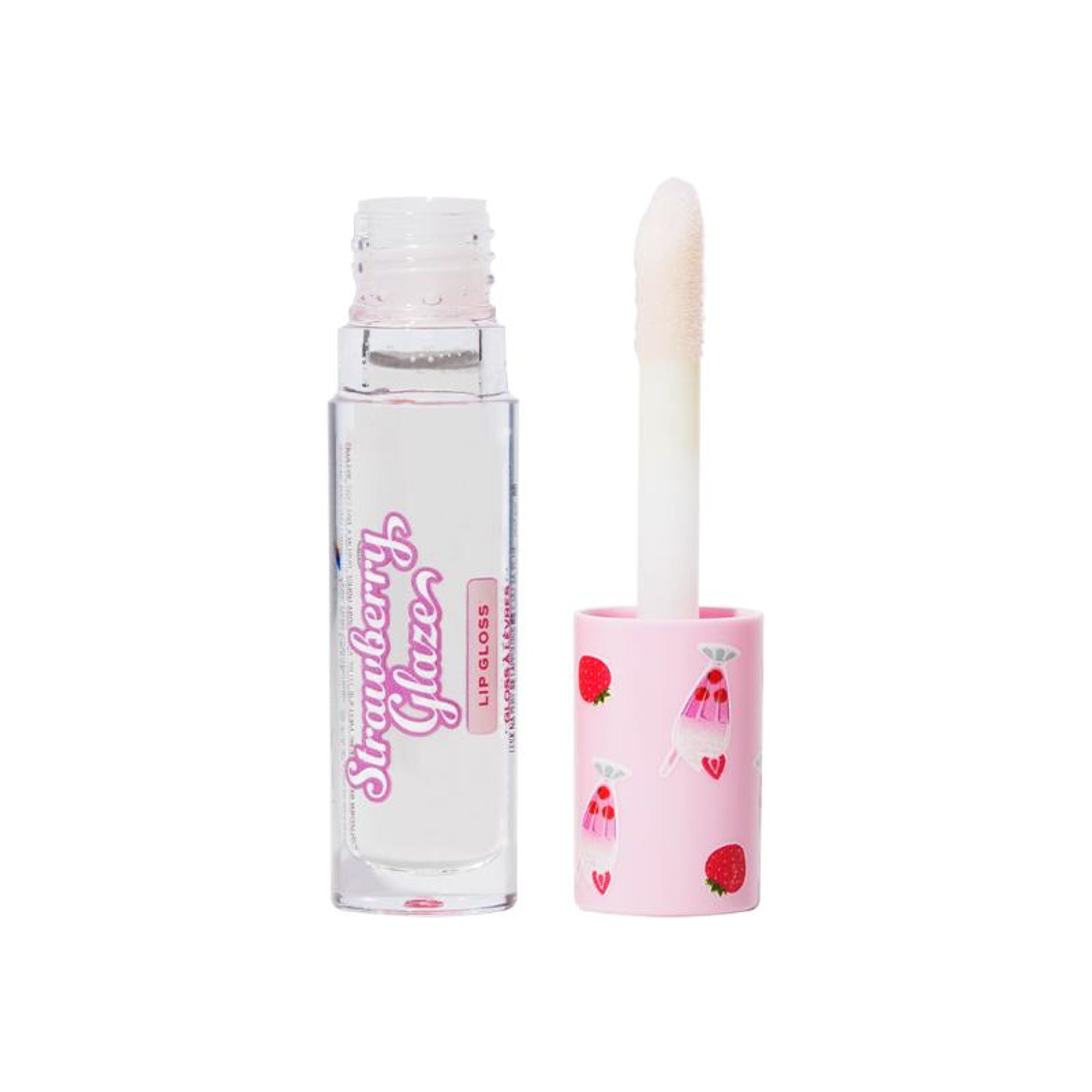Makeup Revolution Strawberry Glaze Lip Gloss - Clearly Cream - Distacart