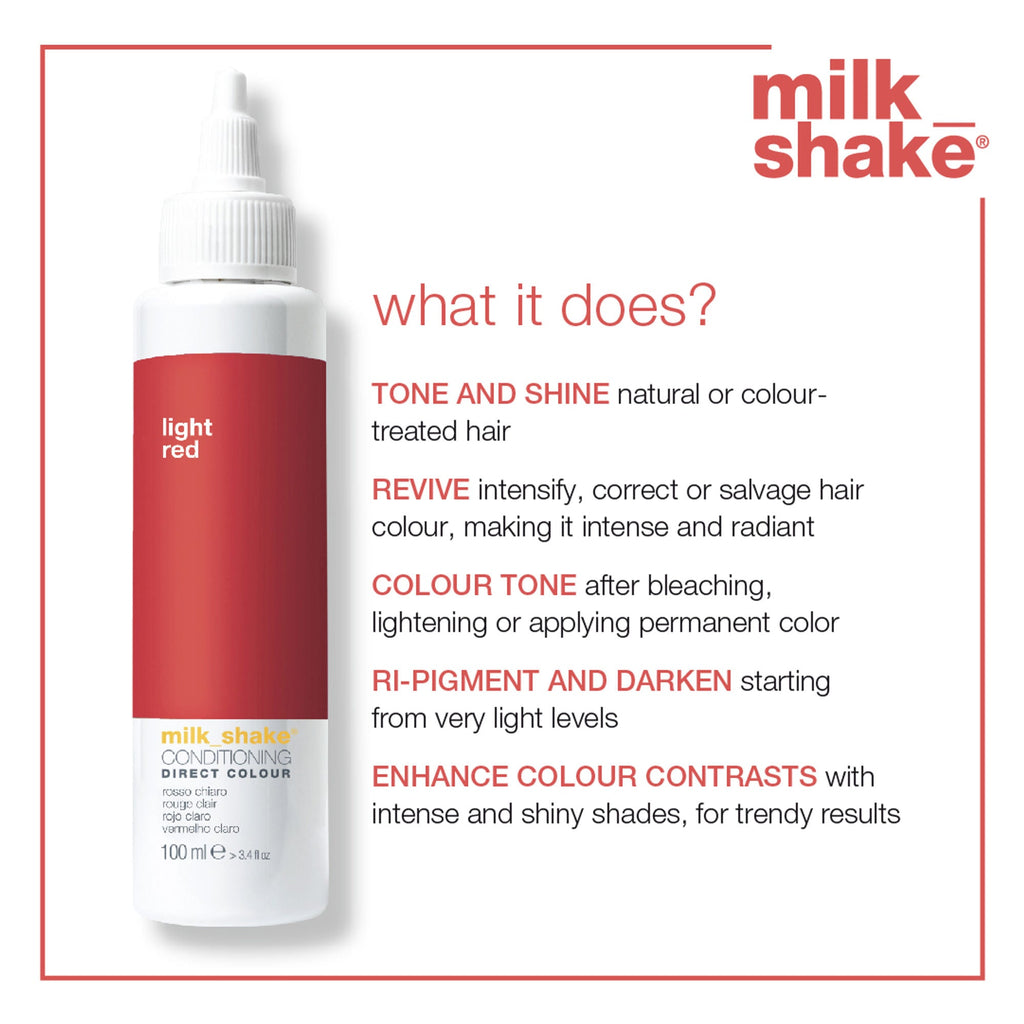 Milkshake Ammonia Free Conditioning Direct Color - Light Red