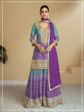 Vastranavya Bandhej Printed Chinon Chiffon Embroidered Sequins Pakistani Suit