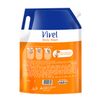 Vivel Moisturizing Body Wash Glycerin & Honey Shower Gel Supersaver XL Refill Pouch