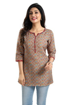 Snehal Creations Magical Mustard Rayon Short Kurti Tunic Top - Distacart